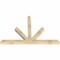 Ekena Millwork Saratoga Rough Sawn Timber Gable Bracket, Douglas Fir, 72"W x 48"H x 4"D x 4"F, 16/12 Pitch GBW072X48X0404SAR00RDF - alternate 4
